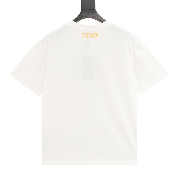 フェンディ コピー バッグ バグズ ロゴ コットン Tシャツ fes47968